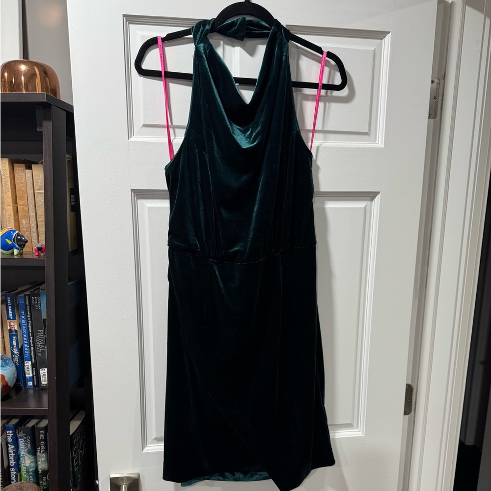 Betsey Johnson Deep Green Velvet Dress